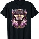Moth, flowers, butterfly, Wicca, gothic, night lover, dark T-Shirt