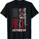 We the People Are Pissed Off Vintage US America Flag Guns T-Shirt