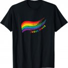 Rainbow Pride Gay Christian LGBTQ+ Jesus Loves T-Shirt