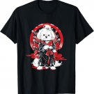 Maltese Dog Ninja Samurai Japanese Transformation Cute T-Shirt