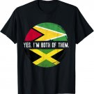 Jamaica Guyana Flag Guyanese Guyana T-Shirt