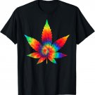 Cannabis T-Shirt - Weed Tie Dye Hippie Stoner Shirt Gift T-Shirt