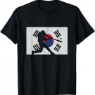 Baseball South Korean Distressed Vintage Flag T-Shirt