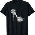 High Heels T-Shirt Print Women's Floral Mandala Shoe T-Shirt