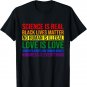 Rainbow Flag Human Rights Womens & Gay Rights LGBTQ+ Pride T-Shirt