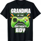 Grandma of the Birthday Boy Matching Video Gamer Party T-Shirt
