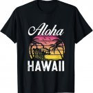 Aloha Hawaiian Beach Summer Vacation Palm Trees Hawaii T-Shirt