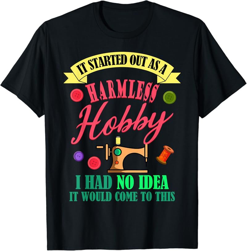 Sewing Machine Flower Fabric Sewer Sewist Tailor Stitcher T-Shirt