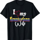 Artistic Design I Love my Ecuatoriana Wife Ecuador T-Shirt