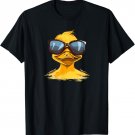 Cute little Yellow Duck with Sunglasses / Funny 1980s Duck T-Shirt