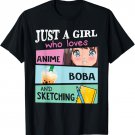 boba and sketching T-Shirt