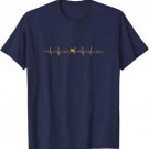 Honey Bees Heartbeat Heart Line Bee Lover Beekeeping Gift T-Shirt