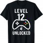 Level 12 Unlocked Video Game 12th Birthday Gift T-Shirt