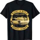Just a Boy Who Loves Army Tanks for Military Boy T-Shirt