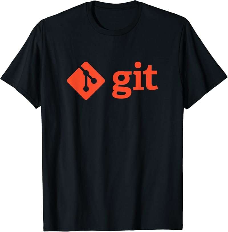 Git Official Logo/Word Orange T-Shirt