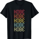 Kobe Retro Wordmark Pattern Vintage Personalized 70s T-Shirt