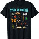 Insects Of The World Bug Lover Expert Entomologist Bugs Fan T-Shirt