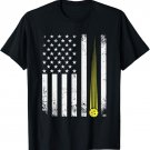 Pickleball USA Flag Pickleball Player Flag Pickleballers T-Shirt
