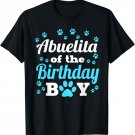 Abuelita Of The Birthday Boy Dog Paw Bday Party Celebration T-Shirt