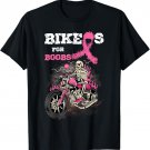 Breast Cancer Awareness Bike for Boobs Biker Pink Ribbon T-Shirt