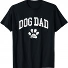 Dog Dad - Distressed Design Style - Funny Dog Paw - Classic T-Shirt