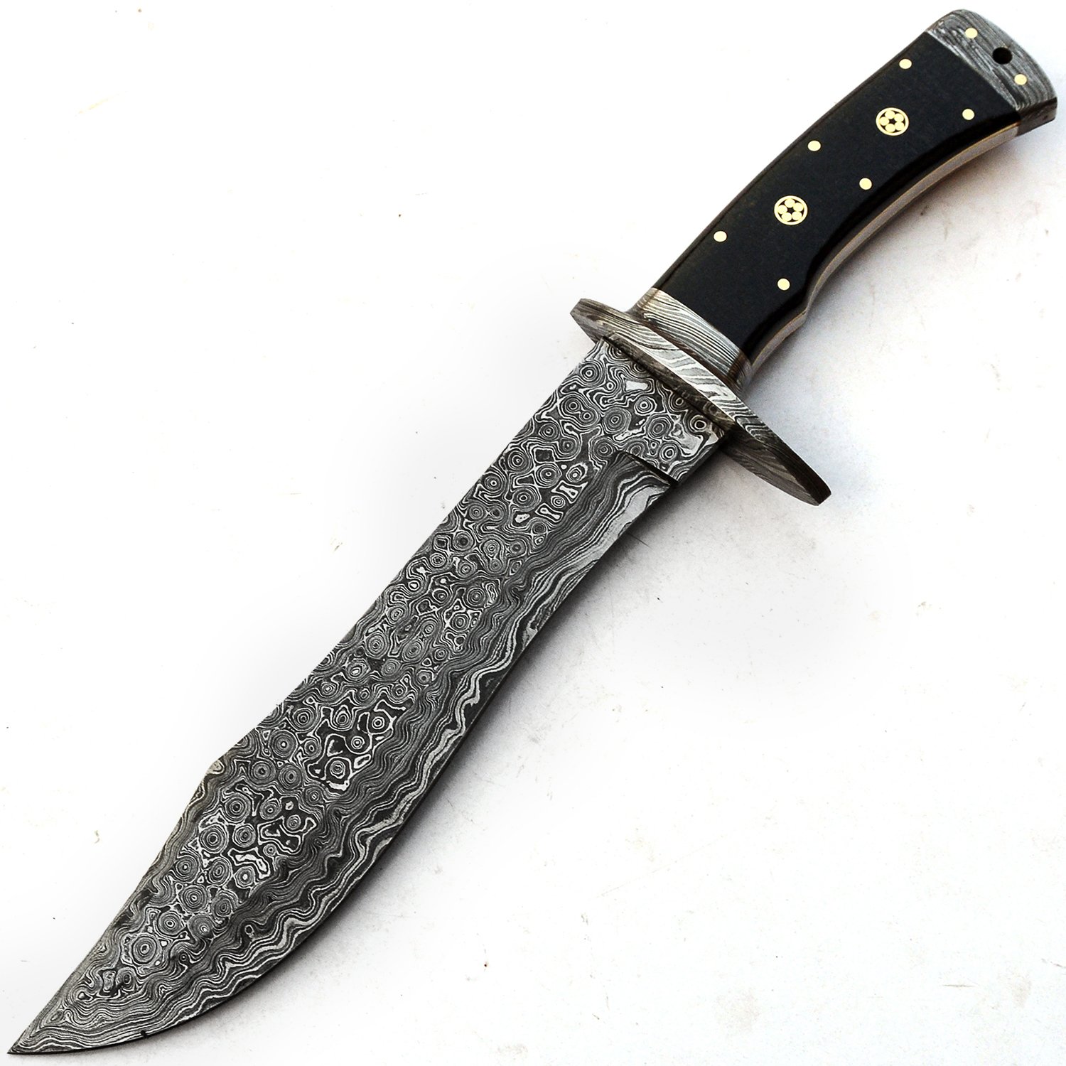 Damascus Full Tang Bowie Knife â Handmade Hunting Bowie Knife