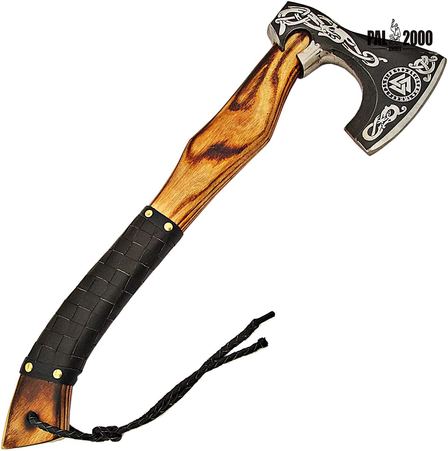 Handmade Stainless Steel Viking Axe, Gorgeous - Solid Wood Handle - Ax - 9895