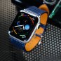 Handmade Epi Leather Watch Band for Apple Watch Series 7/6/SE/5/4/3/2/1