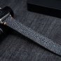 Handmade Black Stingray Leather Watch Band for Apple Watch Series 7/6/SE/5/4/3/2/1