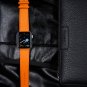 Handmade Orange Leather Watch Band for Apple Watch Series 7/6/SE/5/4/3/2/1