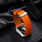 Handmade Orange Leather Watch Band for Apple Watch Series 7/6/SE/5/4/3/2/1