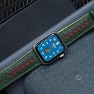 Handmade Luxury RallyRacing Leather Watch Band for Apple Watch Series 7/6/SE/5/4/3/2/1