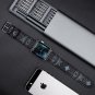 Handmade Luxury M.C.M Black Leather Watch Band for Apple Watch Series 7/6/SE/5/4/3/2/1