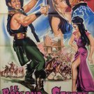 THE MIGHTY KHAN 1964  KIRK MORRIS - FRENCH 47x63 - NICE LITHO