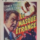 THE JADE MASK I945 SYDNEY TOLER / CHARLIE CHAN - GREAT Belgian 17x22