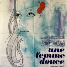 A GENTLE WOMAN 1983 ROBERT BRESSON - French Grande Original (4 x 5.25 ft)
