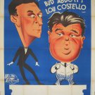 ABBOT & COSTELLO 1948 GREAT FRENCH "passe partout" poster - NICE ARTWORK 47x63