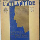 L'ATLANTIDE 1932 - Georg Wilhelm Pabst / Brigitte Helm Rare & old French program