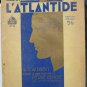 L'ATLANTIDE 1932 - Georg Wilhelm Pabst / Brigitte Helm Rare & old French program