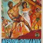 THE TEN GLADIATORS 1964 ROGER BROWNE Turkish 27x39 VERY GREAT ARTWORK IN LITHO