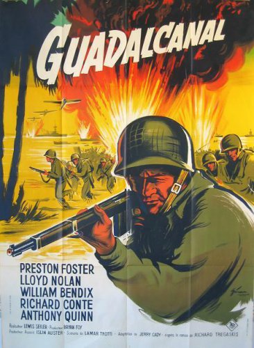 GUADALCANAL DIARY RR1943  LEWIS SEILER - NICE 47x63
