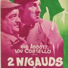 ABBOTT & COSTELLO MEET THE INVISIBLE MAN 1951 Charles Lamont French Presse book
