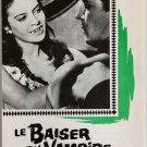 KISS OF THE VAMPIRE 1964 DON SHARP - Hammer - French PRESS BOOK