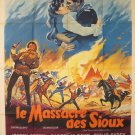 THE GREAT SIOUX MASSACRE 1965 JOSEPH COTTEN 47x63 HUGE