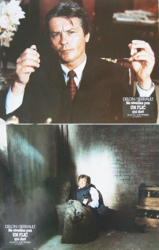 NE REVEILLEZ PAS UN FLIC QUI DORT 1988 Alain Delon - 14 FRENCH LOBBY-CARDS