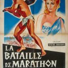 THE BATTLE OF MARATHON 1959 JACQUES TOURNEUR 24x33