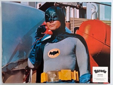 BATMAN (1966) Adam West / VURT WARD - Rare Set of 13 FRENCH LOBBY-CARDS