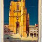 VILLEFRANCHE DE ROUERGUE (1929) VINTAGE FRENCH TRAVEL POSTER by ALO