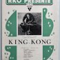 KING KONG (1933 RR1948) FAY WRAY - RARE Belgian PRESSBOOK