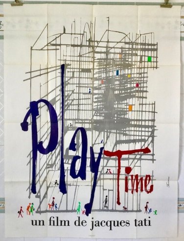 PLAY TIME (1967) JACQUES TATI - French 47x63 - NICE ARTWORK